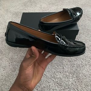 Coach “Odette Patent” Leather Black Loafers